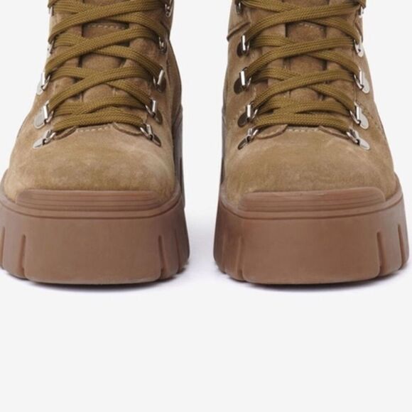 Isabel Marant Mealie Women's Brown Platform Ankle Boots Winter Casual - Picture 10 of 10